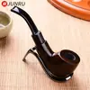 Cachimbo de Tabaco Atacado Pequenos Presentes de Viagem Acabamento Requintado Venda Direta da Fábrica Boca Plana Curto Estilo Portátil