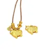 Loja Dourada Mesmo Estilo Pingente de Burro Dourado Anel de Corrida Cravejado com Diamantes DIY Colar Estilo Étnico Exquisito Colar de Luxo Leve Atacado