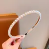 Diadema de Perlas Hecha a Mano de Alta Gama de Moda, Accesorio Versátil para el Cabello Estilo Coreano, Nuevo Pasador de Perlas con Hilo de Pescar