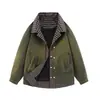 M-8XL2026 Nueva Chaqueta de Dos Piezas Falsas de Marca de Moda Estilo Americano para Hombre con Cuello de Camisa