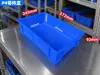 Caja de plástico para almacenamiento en almacén, caja de plástico plana rectangular pequeña, caja de rotación, caja para material de componentes de tornillo