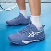 Tênis de Badminton Novos Masculinos Transfronteiriços, Tamanho Grande, Sola Confortável, Tênis Leves para Corrida ao Ar Livre, Tênis de Tênis Masculinos Atacado, Azul Lago