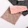Pano de Prato Absorvente em Formato de Diamante, Pano de Prato, Pano de Prato Doméstico para Cozinha, Toalha de Limpeza Espessa Dupla Face