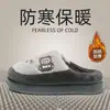 Pantuflas de felpa de algodón al por mayor para hombre y mujer, de suela gruesa, cálidas, antideslizantes, pantuflas peludas para el hogar con estampado de oso de dibujos animados de invierno, estilo pareja