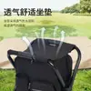 Taburete Plegable para Escalada en Montaña al Aire Libre, Camping, Barbacoa, Ocio, Taburete de Playa Portátil, Taburete con Aislamiento para Hielo, Mochila Ligera