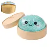 Juguete Squishy de Cara Sonriente Colorida Simulación de Pan al Vapor, Lindo Juguete de Comida de Rebote Lento, Juguete Squishy de Pan de Maltosa