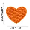 Nuevos parches de tela multi-color con bordado de corazón, sin costura, para ropa, fundas de teléfono, zapatos, sombreros, bolsos, accesorios para el cabello, parches decorativos DIY