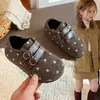 Zapatos de Princesa para Niña con Lunares 2026 Otoño Nuevos Redondos con Correa de Hebilla Única Cómodos Versátiles Estudiante Casual