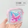 Bolsa de PVC com Areia Movediça Estilo Coreano Porta-Moedas com Laser para Moedas Bolsa de Armazenamento de Moedas Mini Bolsa Portátil para Moedas Bolsa de Moedas