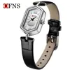 OFNS Reloj Retro de Lujo Ligero para Mujer Artístico de Alta Apariencia Impermeable Reloj de Pulsera al por Mayor Moderno Rombo Romano Reloj de Cuarzo