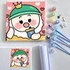 Paisaje de flores de dibujos animados, pintura al óleo digital, pintura decorativa para niños, pintura al óleo pintada a mano, pintura para colorear, pintura colgante, pintura al óleo para estudiantes WD