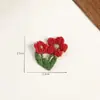 Bolsas Prontas Vermelhas Fofas de Desenho Animado de Frutas/Animais, Grampos de Cabelo para Roupas, Adesivos de Tecido Decorativos Feitos à Mão para DIY e Acessórios