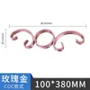 Adorno de Puerta Estilo Europeo de Acero Inoxidable, Ventana Antirrobo, Puerta de Patio, Accesorios para Barandilla de Escalera 304, Barandilla Protectora Decorativa de Valla de Flores, Flor C S