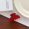 Nuevo Clip para el Cabello de Lunares Retro Simple Estilo Francés, Pasador Grande Dulce, Accesorio para el Cabello de Acetato de Gama Alta