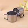 Taza Metálica de Boca 7cm Taza de Agua para Niños Taza de Té Taza de Vino Taza de Boca de Acero Taza para Guardería Hogar con Asa Venta al por Mayor