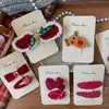 Nuevo Pasador de Tela Hecho a Mano Estilo Coreano para Niños, Lindo Moño Rojo, Pinza para Flequillo Lateral, Accesorios para el Cabello para Mujeres