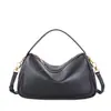 Bolso cosmético de cuero genuino nuevo y moderno para mujer, Bolso de mano y bandolera versátil estilo coreano, Bolso de hombro de piel de vaca natural para mujer