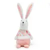 Muñeco de Conejito Lindo, Muñeco de Conejo de Peluche, Decoración de Tela Hecha a Mano, Adorno de Conejo de Pascua Regalo