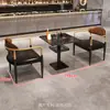 Mesas de bar estilo industrial, sofás de lounge, mesas de bar com música para jantar, assentos de cabine de pub em ardósia, conjuntos de mesa e cadeiras de jantar