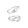 Diseño Casual y Versátil Anillo Liso Plata de Ley S925 Anillo Apilable Ropa de Trabajo Diaria Clásico Elegante Anillo para el Dedo Índice Venta al por Mayor