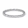Collar de Tenis de Diamante Gota de Agua de 6 mm Transfronterizo Hip-Hop Europeo y Americano para Hombre, Pulsera Versátil de Circonita de Moda, Joyería de Venta Caliente Personalización
