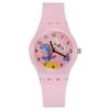 Reloj Infantil de Dibujos Animados de Dinosaurio Pequeño al por Mayor Reloj para Escuela Primaria y Secundaria Reloj de Cuarzo Reloj de Silicona con Viento Universitario Nuevo