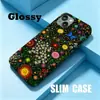 Funda de Teléfono Móvil Transfronteriza Iphone18Promax Pantalla Completa Flor Silvestre Mariposa Manzana 16 Cubierta Completa Película Delgada Funda de Teléfono