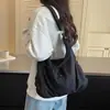Bolsa de lona casual para mujer, nuevo estilo 2026, gran capacidad, bolso cruzado, estilo relajado, moda retro, bolsa de mano simple