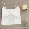 Nuevo Top de Tirantes Finos tipo Camiseta sin Mangas de Seda Helada Transpirable, sin Costuras, de una Sola Pieza, para Primavera y Verano, con Almohadillas en el Pecho, Espalda Descubierta