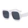 Gafas de sol de moda M337 con montura grande de seis lados, PC, UV400, para cara fina, gafas de pasarela, gafas de sol para hombre y mujer transfronterizas de Instagram