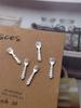 Accesorios Populares Transfronterizos para Uñas Celebridad de Internet Oro y Plata Mini Vajilla Artificial Tenedor Pequeño Accesorios de Decoración de Uñas Metálicos