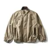Chaqueta de alta calidad lavada Melard con camuflaje Nanxia para hombre, nueva tendencia de otoño de marca, chaqueta de vuelo holgada