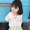 Ropa de Protección Solar para Niñas Verano 2025 Camisa de Protección Solar para Niñas Suave y Delgada, Color Sólido Versátil Camisa de Aire Acondicionado