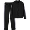 2026 Transfronterizo Amazon Aliexpress Otoño e Invierno Nuevo Largo Deportivo Casual Cremallera Patchwork Cuadros Traje Ropa para Mujer