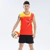Conjunto de Roupa de Treino de Vôlei sem Mangas para Homens e Mulheres Roupa Esportiva de Competição Camisa de Vôlei Universitário com Números Impressos