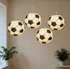 Farolillos de papel de fútbol para Amazon transfronterizo, decoraciones para el Mundial, adornos colgantes 3D para eventos deportivos, decoraciones de pared creativas