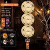 Decoração de Lanterna de Abóbora de Halloween Lanterna Cordão para Pendurar Lanterna de Terror Conjunto de Parede de Fundo Adereços de Atmosfera para Decoração de Shopping