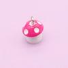 Mini simulación resina hongo accesorios para fotos bolsa aretes llavero colgante accesorios DIY