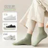 Calcetines Deportivos de Color Sólido para Mujer al por Mayor en Zhuji, Calcetines Cortos de Primavera y Verano, Calcetines Dopamina Delgados, Calcetines Cortos de Colores Caramelo