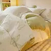 2026 Novo Modelo Conjunto de Quatro Peças Leite Veludo Quente e Espesso Totalmente Fosco Veludo Embossado do Fabricante Original, Dropshipping Disponível