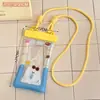 Bolsa Impermeável Original de Desenho Animado Tengyi para Natação e Rafting de Verão, Bolsa de Armazenamento e Proteção para Celular, Capa Flutuante com Airbag e Tela Sensível ao Toque
