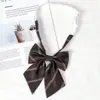 Camisa con Pajarita Borgoña para Niñas jk Accesorios de Lazo Estilo Preppy Estudiante Ropa de Marinero Ropa de Soltero Cuello Raíz de Pluma Flor