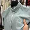 Camisa de manga larga de alta gama para hombre, nueva para primavera y otoño, bordada, sin planchado, moda, camisa de pulgada, casual de negocios, camisa de cuadros