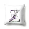 Funda de Almohada de Poliéster Hogar Tinta Acuarela Impresión de 26 Letras Inglesas Cojín Lumbar Funda de Almohada para Sofá QTB51