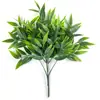Colgante de Pared de Planta Verde Artificial de 5 Ramas Planta Colgante Persa, Planta Colgante Verde de Hoja de Bambú Artificial para Decoración del Hogar, Colgante de Pared de Planta Hoja de Milán