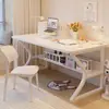 Escritorio de computadora, mesa de escritorio simple para vivienda de alquiler, escritorio para juegos, escritorio para oficina en casa, banco de trabajo, escritorio para dormitorio, escritorio de estudio