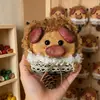 Muñeca de Cáscara de Fruta y Vaina de Frijol Kit de Materiales Hechos a Mano para Bricolaje, Muñeca de Vaina de Frijol Terminada, Colgante de Carrillón de Viento de Fruta