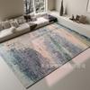 Alfombra de terciopelo con diseño de pastel abstracto de exportación estadounidense, súper suave, para sala de estar, de yute, resistente al desgaste, para dormitorio, estudio, alfombra grande