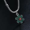 Colgante Copo de Nieve Verde Navideño de Amazon DIY Pulsera Collar Accesorios de Joyería Hechos a Mano Colgante Regalo Festivo