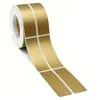500 peças/rolo Autoadesivo Raspe para Revelar Etiqueta Adesiva Cartões Raspadinha Jogos, 1*3cm-prateado/dourado